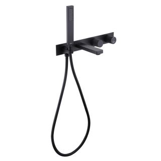 Встраиваемый смеситель для ванны ABBER Rund AF8730B чёрный матовый